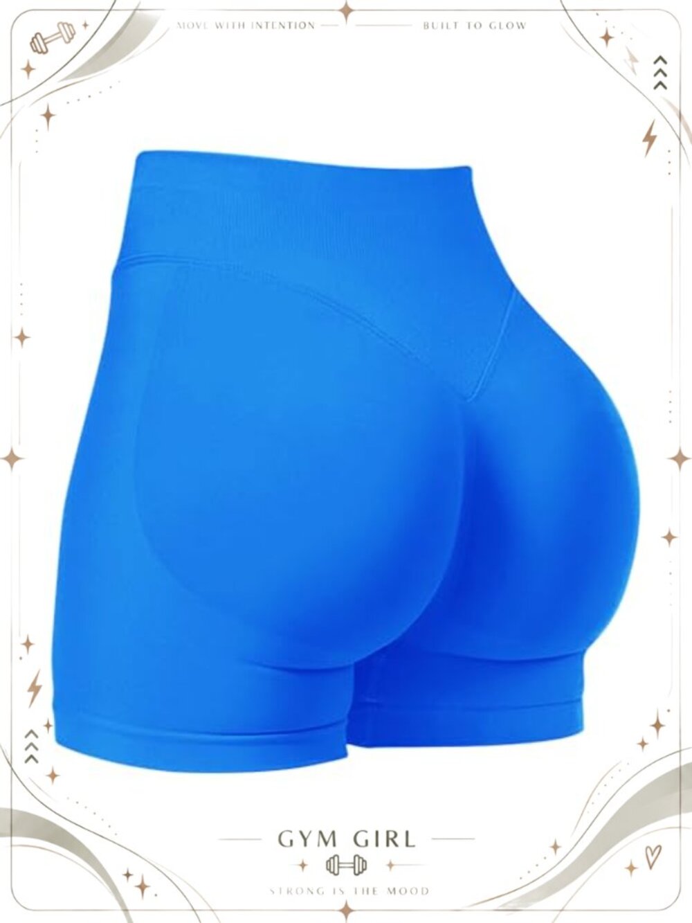 Seamless Scrunch Butt Lifting High Waist Biker Shorts Gym Yoga